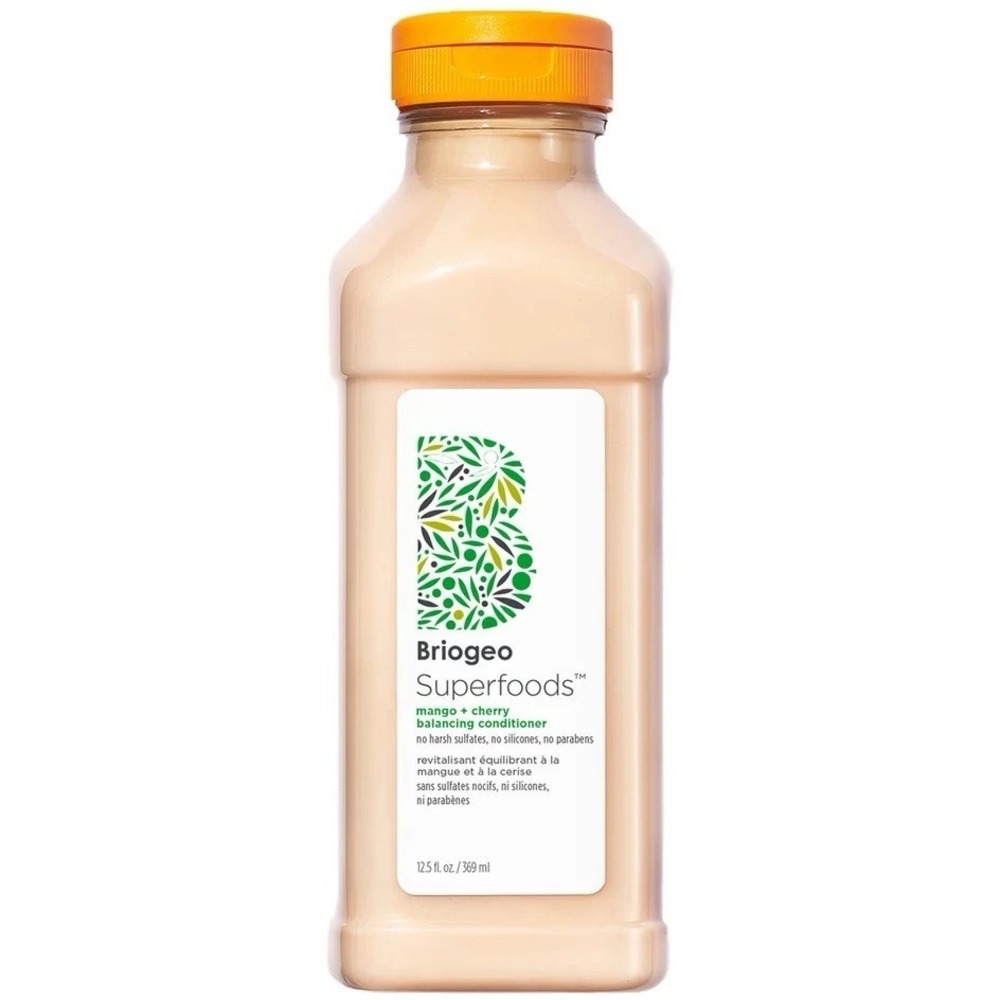 BRIOGEO SUPERFOODS MANGO + CHERRY BALANCING CONDITIONER (12.5OZ/369ML) NEW